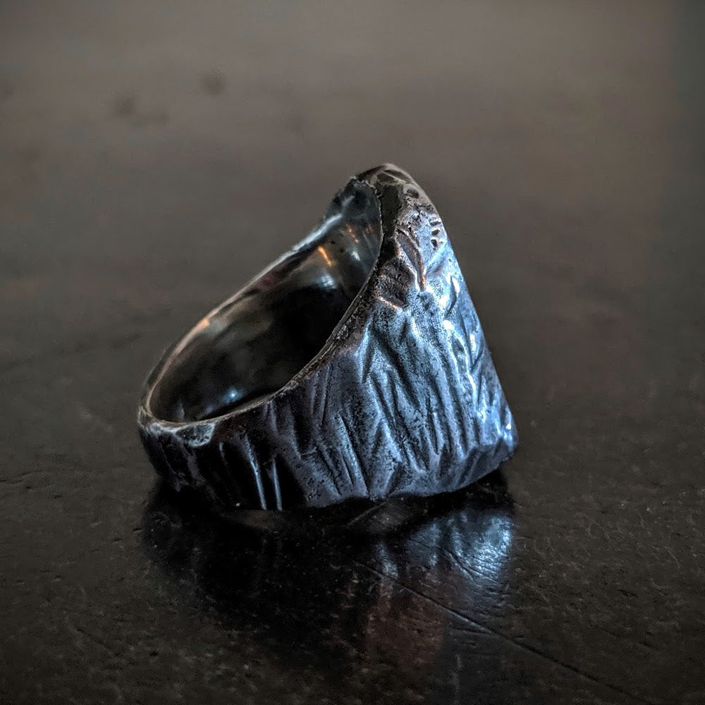 TALL HAND FORGED SIGNET