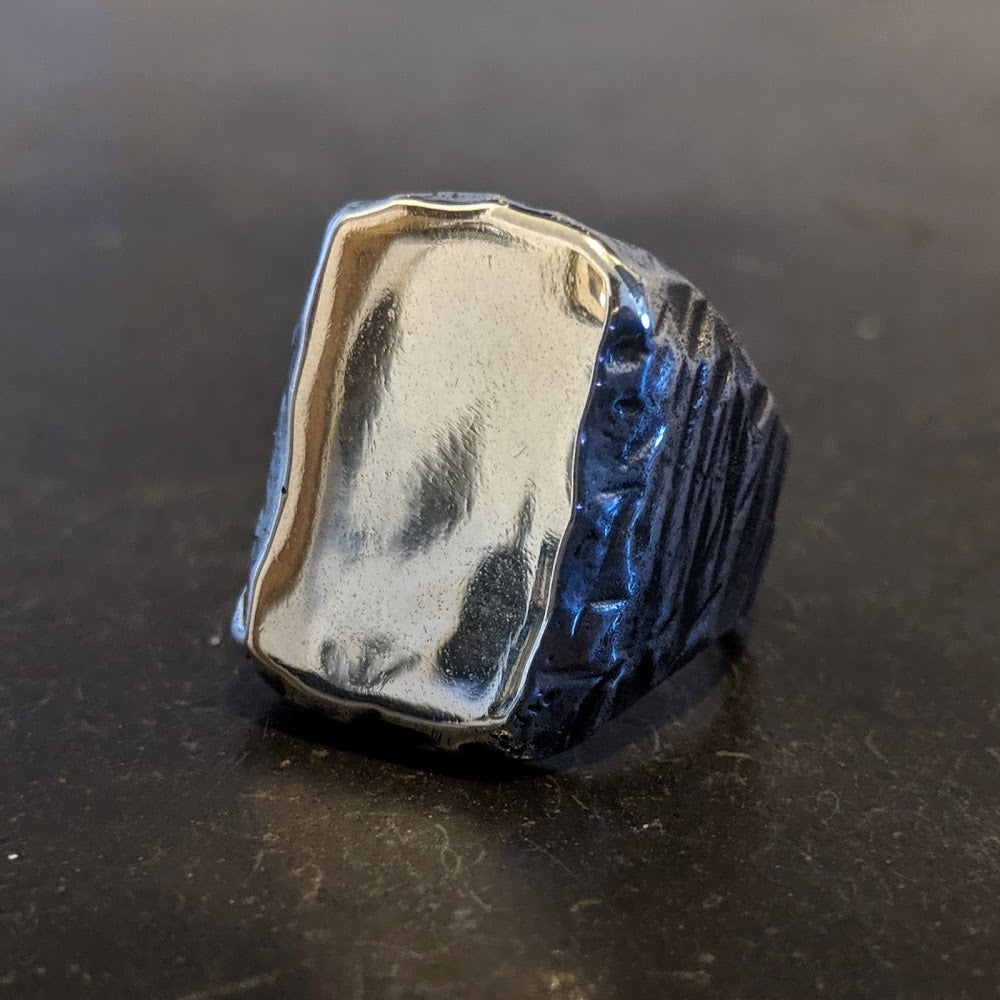 TALL HAND FORGED SIGNET