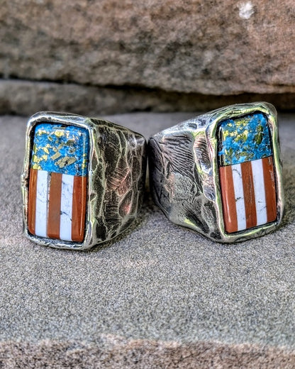 AMERICAN FLAG RING