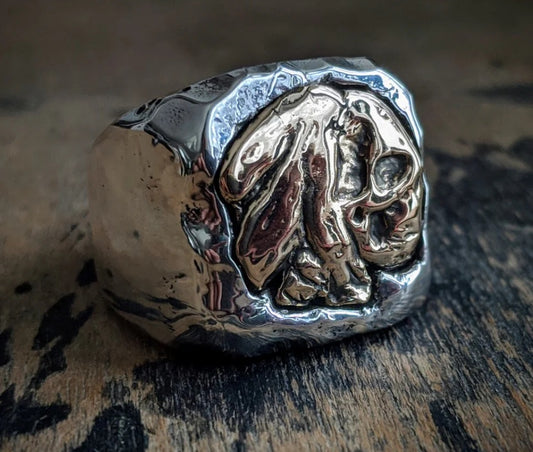 INDIAN HEAD SKULL SIGNET RING